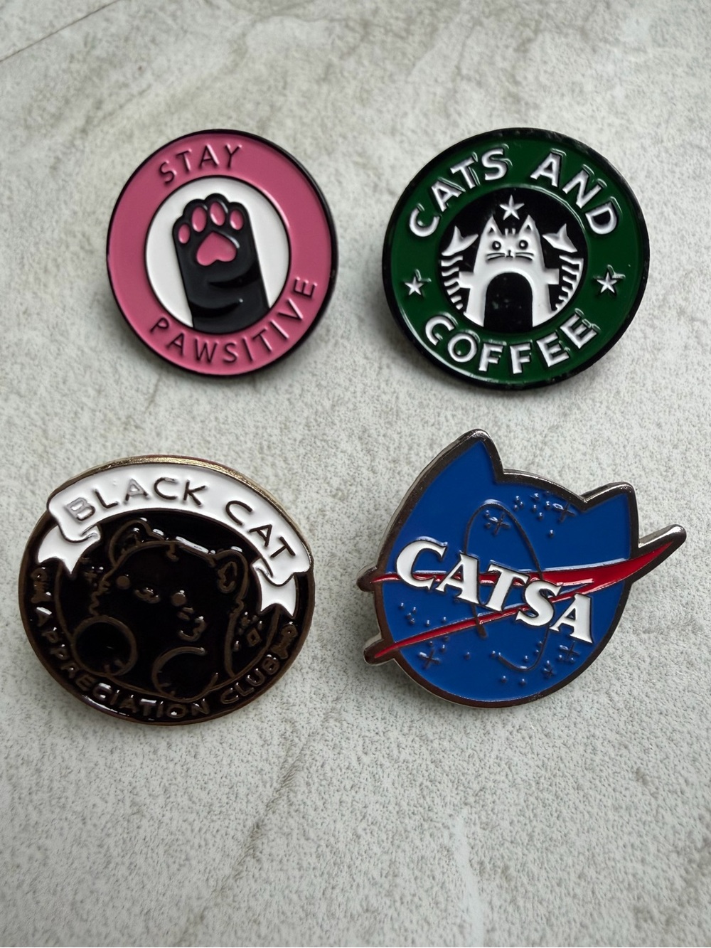 Cat lovers Enamel Pin Set Great for gifting